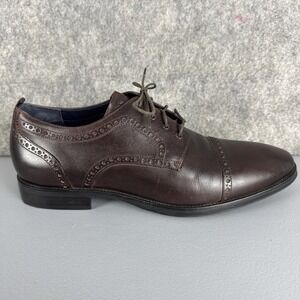 Cole Haan Mens Jefferson Grand 2.0 Oxford Shoes Size 12 M Brown Leather C30624